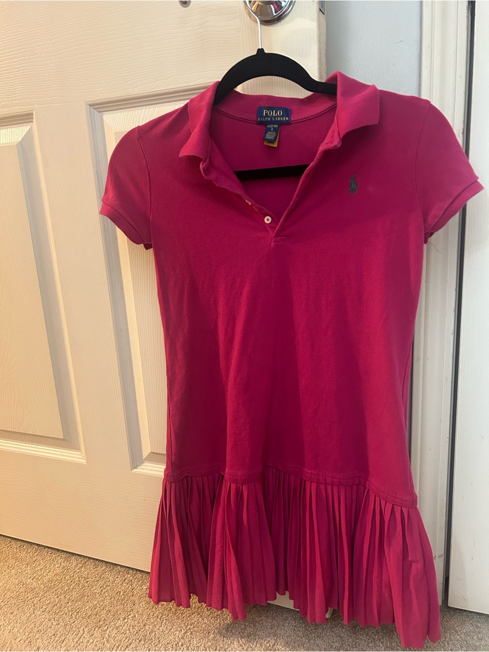 Polo by Ralph Lauren Hot Pink Classic Polo Shirt Dress